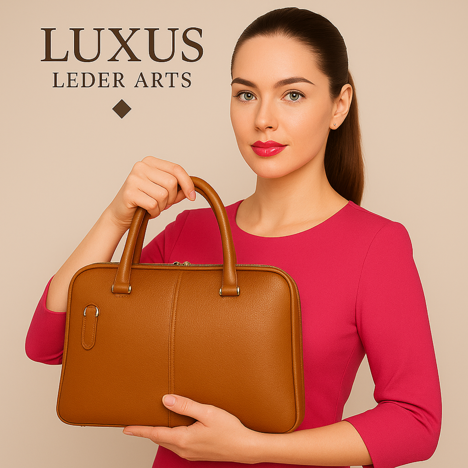 Leather craftsman at work